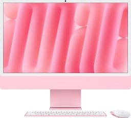 Komputer Apple 24inch iMac with Retina 4.5K display M4 chip with 10core CPU and 10core GPU 16GB 512GB SSD Pink