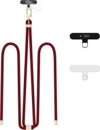 Tech-Protect TECH-PROTECT C7S ROPE CROSSBODY STRAP MULBERRY/GOLD