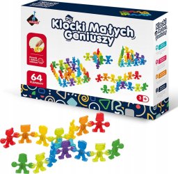 Askato Klocki małych geniuszy Liczmany 64 elementy