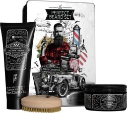 HiSkin HiSkin The Perfect Beard szczotka + pomada100g + szampon 200ml