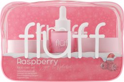 Fluff Raspberry zestaw mleko do twarzy 40ml + balsam do demakijażu 50ml + mus do mycia twarzy 50ml