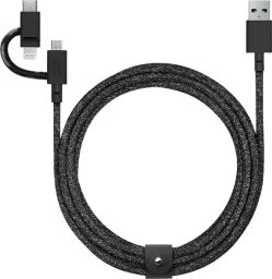 Kabel USB Native Union USB-A - USB-A 2 m Czarny (BELT-ULC-CS-BLK-NP)