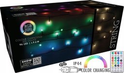 Lampki choinkowe Coen Bakker Lampki choinkowe łańcuch świetlny 96 led rgbw z pilotem