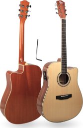 V-Tone V-TONE VEAG1 CE NT gitara elektroakustyczna 4/4 dreadnought cutaway natural