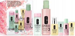 Clinique CLINIQUE_SET Great Skin Everywhere For Oily Skin mydło do twarzy w płynie 200ml + 30ml + balsam złuszczający do twarzy 487ml + 60ml + nawilżający balsam do twarzy 1 125ml + 30ml