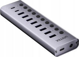 HUB USB Unitek Unitek Hub USB C/USB A 10w1 5Gbps z włącznikami portów