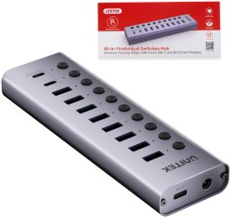 HUB USB Unitek H1315B01 2x USB-C + 8x USB-A 3.0 (H1315B01-EU)