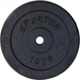 Sportop obciążenie żeliwne czarne 10 kg fi28