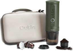Przenośny ekspres do kawy Outin Nano Bundle (OTEM-01-FG-Bag) 100 W zielony