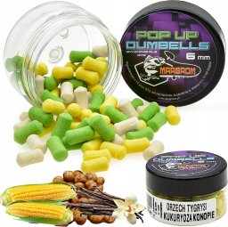 Margrom Dumbells POP UP 6mm Margrom ORZECH TYGRYSI KUKURYDZA KONOPIE Method Feeder