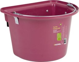 Kerbl KERBL Pojemnik na paszę z zawiesiem i pałąkiem, 12 l, różowy