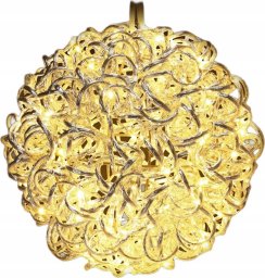 Dekoracja świąteczna KKS KULA DEKORACYJNA WISZĄCA 30CM SILVER