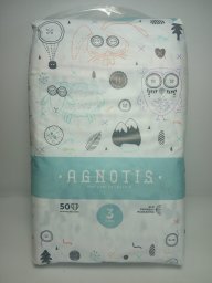 Happy AGNOTIS baby diapers, Nr.3, 4-9 kg, 50 pcs., AG3