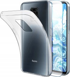 Hello Case ETUI DO XIAOMI REDMI NOTE 9S / 9 PRO / MAX OBUDOWA SILIKON CLEAR   SZKŁO 9H