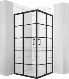 Kabina prysznicowa calani CZARNA DELTA 90x90