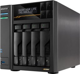 Serwer plików Asustor LOCKERSTOR 6 Gen3 AS6806T 6-bay, AMD Ryzen V3C14 Cztery rdzenie 2.3GHz, 16G ECC DDR5, 4x M.2 PCIe (NVMe), 2x 10 GbE, 2x 5 GbE,