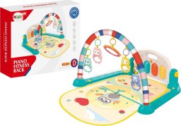 LeanToys Mata Gimnastyczna Dla Niemowląt Pianinko Edukacyjne Sowa Dźwięki LEAN Toys