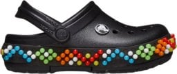 Chodaki dla dzieci Crocs Crocband Colorful Lights Clog czarne 210467 001 27-28