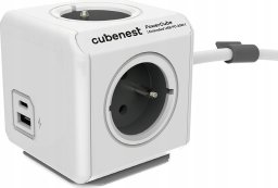 Cubenest PowerCube Extended Usb A+c Pd 20 W 1,5 m Szary (PC420GY)