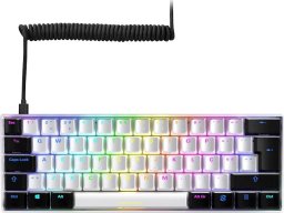 Sharkoon SKILLER SGK50 S4, gaming keyboard (Kolor: BIAŁY/Kolor: CZARNY, ES layout, Kailh Red)