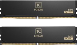 Team Group DDR5 - 64GB - 6000 - CL - 34 (2x 32 GB) dual kit, RAM (Kolor: CZARNY, CTCED564G6000HC34BDC01, T-CREATE EXPERT, AMD EXPO)