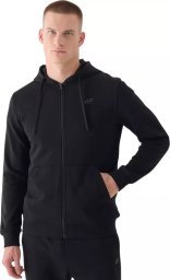 Bluza męska rozsuwana z kapturem 4F bawełna 4FWMM00TSWSM1466 20S czarna S