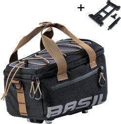Basil Torba na bagażnik BASIL MILES TRUNK BAG, MIK z adapterem do mocowania, 7L, Wodoodporna, Black Slate (NEW 2025)