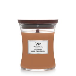 Woodwick Aromatinė žvakė (Santal Myrrh), 275 g