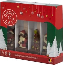 Christmas hot chocolate gift set MoMe Choc-o-lait Spoon+ Christmas, 4 x 43 g