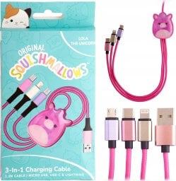 Squishmallows 3in1 charging cable (1.2M) Lola