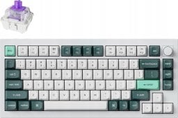 Keychron Q1 HE QMK Wireless Custom Keyboard Fully Assembled Knob / Shell White / Gateron Double-Rail Magnetic Nebula Switch