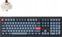 Keychron - V6 Max QMK/VIA Wireless Custom Mechanical Keyboard - Klawiatura mechaniczna Fully Assembled Knob Brown