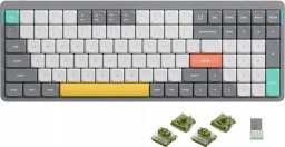 Nuphy - Air96 V2 Wireless Mechanical Keyboard - Bezprzewodowa Klawiatura Mechaniczna Slim Lunar Gray Moss