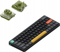 Nuphy - Air60 V2 Wireless Mechanical Keyboard - Bezprzewodowa Klawiatura Mechaniczna Slim Basalt Black Moss