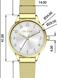 ZEGAREK DAMSKI PAUL LORENS - PL12189B-3D1 (zg550c) + BOX