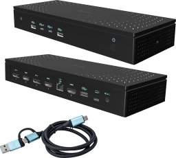 i-tec CA5MONITORDOCKPD stacja dokująca Przewodowa USB 3.2 Gen 1 (3.1 Gen 1) Type-C Czarny