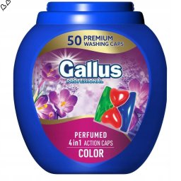 GALLUS Kapsułki do prania 50szt COLOR 4W1 900g