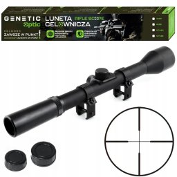 Luneta celownicza 4x28 z wysokim montażem, krzyż