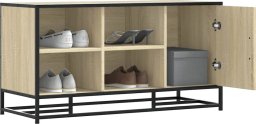 vidaXL Ławka z miejscem na buty, dąb sonoma, 100x40x53,5 cm