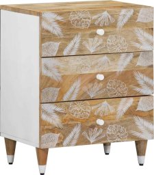 vidaXL Szafka nocna, 50x33x60 cm, lite drewno mango