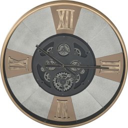Zegar Ścienny Home ESPRIT Czarny Złoty Metal Szkło Vintage 80 x 9,5 x 80 cm