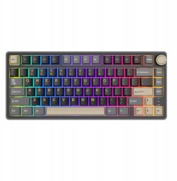 Royal Kludge RK R75 RGB Phantom laidinė klaviatūra | 75%, Hot-swap, Sidabrinis switches, US