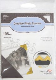 3L photo corners 108pcs, gold