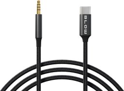 Kabel USB Blow 66-168# Przyłącze usb-c - jack 3,5 1,0m plecionka białe