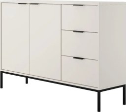 Komoda AUSTIN 150 biała/czarna KOCOT MEBLE