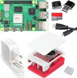 Raspberry Pi 5 8 GB zestaw startowy karta SD 64 GB 4K nowy komputer