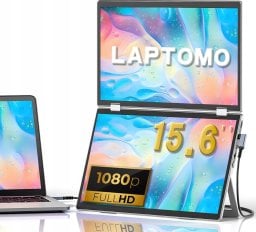 Podwójny monitor do laptopa 15,6"przedłużacz ekranu przenośny obrót o 180*