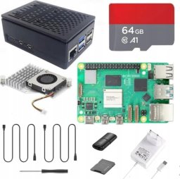 Vemico Raspberry Pi 5 8 GB Starter Kit karta 64 GB wentylator Screwdriver