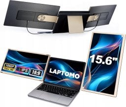 Przenośny monitor 15,6"do laptopa z rotacją 235* potrójny ekran 2024 nowy