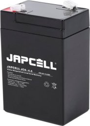 Japcell AGM-batteri 6V - JC6-4.5, 4,5Ah 4,8mm terminaler blybatteri